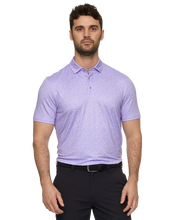 Lavender Hibiscus Pattern Polo