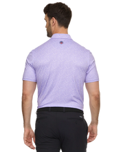 Lavender Hibiscus Pattern Polo