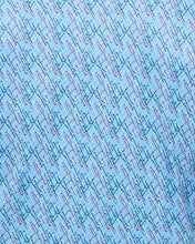 Light Blue Golf Club Print Polo