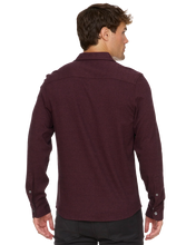 Maroon Solid Twill Shirt
