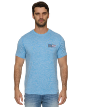 Bright Blue Coastal Americana Tee