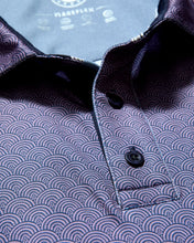 Lilac Geo Print Polo