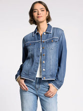 Thread & Supply Jackie Embroidered Surf Blue Wash Jacket