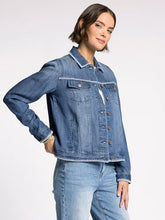 Thread & Supply Jackie Embroidered Surf Blue Wash Jacket