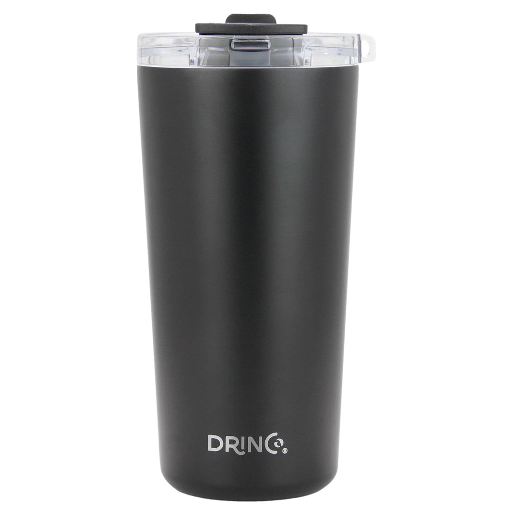 BRB Insulated Tumbler w/Spill Proof Lid: Black