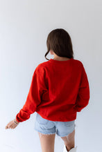 Nebraska Ritter Repeat Lantern Sleeve Crew: BLACK / XL/XXL