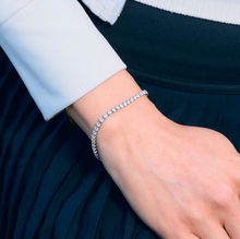Silver Shimmer Tennis Bracelet-Waterproof