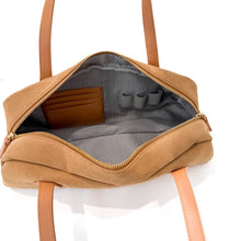 Sally Suede Barrel Shoulder Bag: Oat