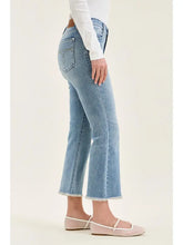 Mr Kick Flare Jeans with Frayed Hem