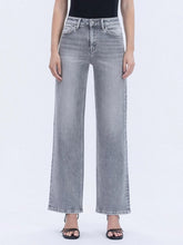 High Rise Grey Wide Leg Jeans