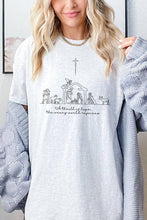 A Thrill of Hope Nativity Graphic Heavy Cotton Tee: NAVY / L