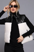 Black & Sherpa Reversible Vest