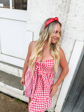 Metallic Red Structured Headband