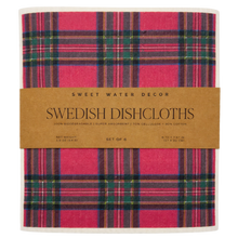 *NEW* Holiday Pattern Swedish Dishcloths, Set of 6