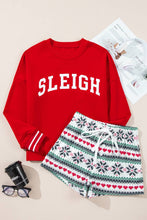 SLEIGH Long Sleeve & Wide Leg Shorts Lounge Set