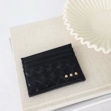Mariah Woven Small Card Holder Wallet (Multiple Colors)