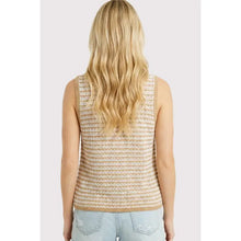 Crochet Striped Vest Cardigan (Multiple Colors)