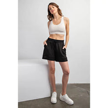 Black Scuba Casual Shorts