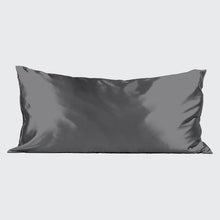 Charcoal Satin King Pillowcase
