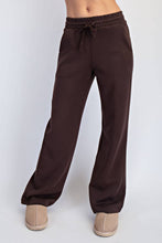 MODAL SCUBA STRAIGHT PANT: Espresso / S-M-L(2-2-2)