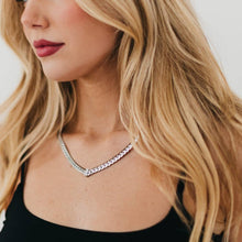 Victoria Diamond V Necklace - WATERPROOF: Gold