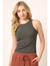 Rib Knit Round Neck Tank (Multiple Colors)
