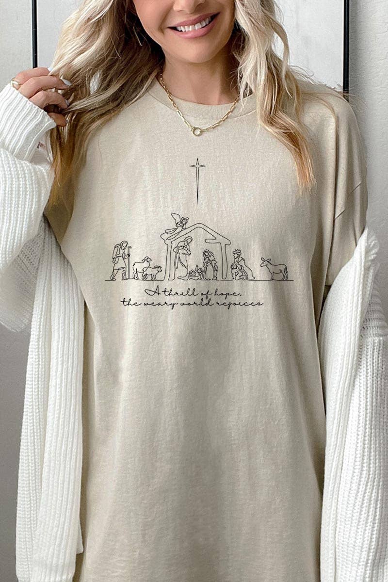 A Thrill of Hope Nativity Tee