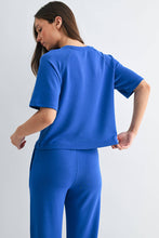 Deep Indigo Laguna Soft Drape Raglan Tee