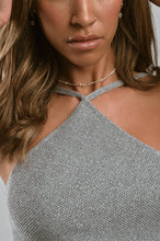 Silver Gabby White Bead and Pearl Necklace