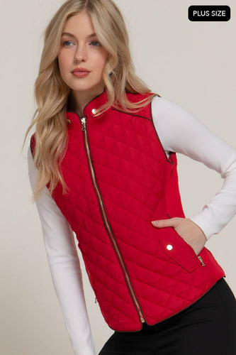Red Quilted Vest