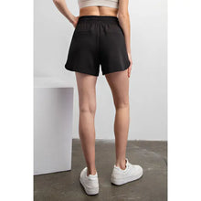 Black Tulip Side Hem Shorts