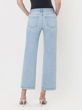 Cropped Slim Wide Leg Jeans