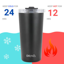 BRB Insulated Tumbler w/Spill Proof Lid: Artic White