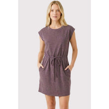 Light Plum Drawstring Waist Dress