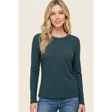 Long Sleeve Basic Ribbed Top (Multiple Colors)