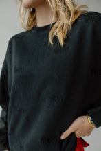 Nebraska Ritter Repeat Lantern Sleeve Crew: BLACK / XL/XXL