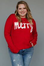 XXL Red & White Merry Sweater