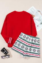 SLEIGH Long Sleeve & Wide Leg Shorts Lounge Set