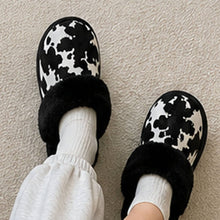 C.C Cow Faux Fur Cuff Winter Slippers: Beige SM