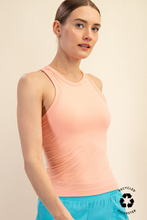 BUTTER SLEEVELESS RACER BACK TANK TOP: Lemonilla / S-M-L(2-2-2)