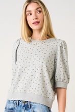 Floral Print Puff Sleeve Top