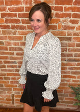 Vine & Love Animal Print Long Sleeve Blouse