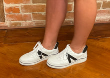 White Sneaker with V Detail (Multiple Colors)