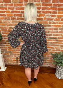 Floral Print Mini Dress