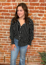 Striped Smocked Long Sleeve Top