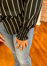 Striped Smocked Long Sleeve Top