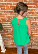 Kelly Green Smocked Tank