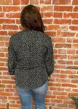 Vine & Love Animal Print Long Sleeve Blouse