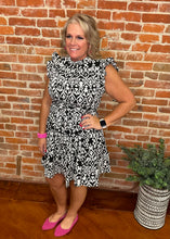 Black & White Patterned Dress