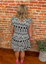 Black & White Patterned Dress